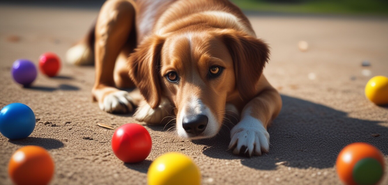 Colorful interactive dog toy